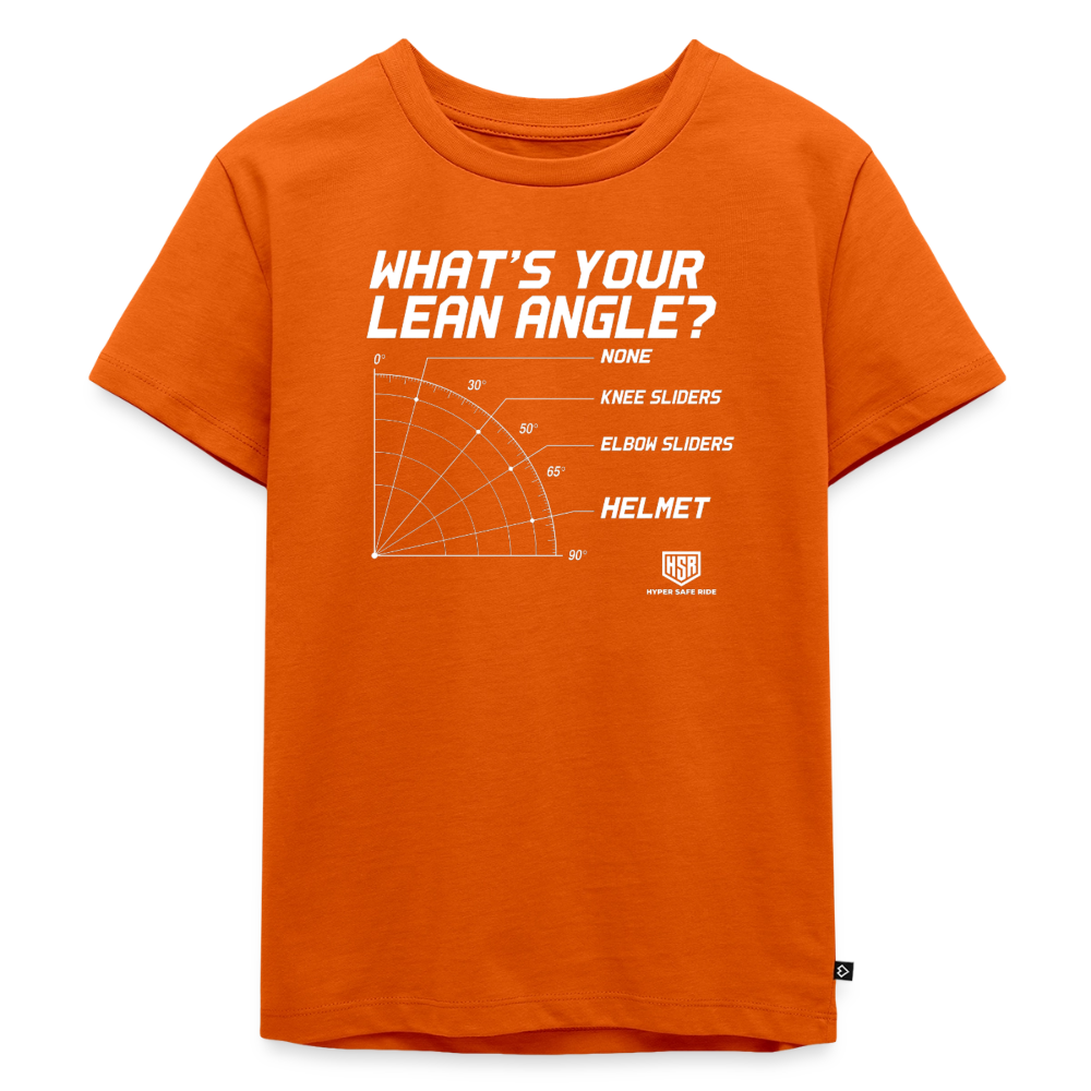 T-Shirt Enfant - What's Your Lean Angle - orange 