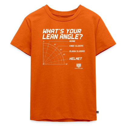T-Shirt Enfant - What's Your Lean Angle - orange 