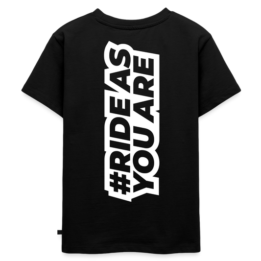 T-Shirt Enfant - #RideAsYouAre (Back) - noir