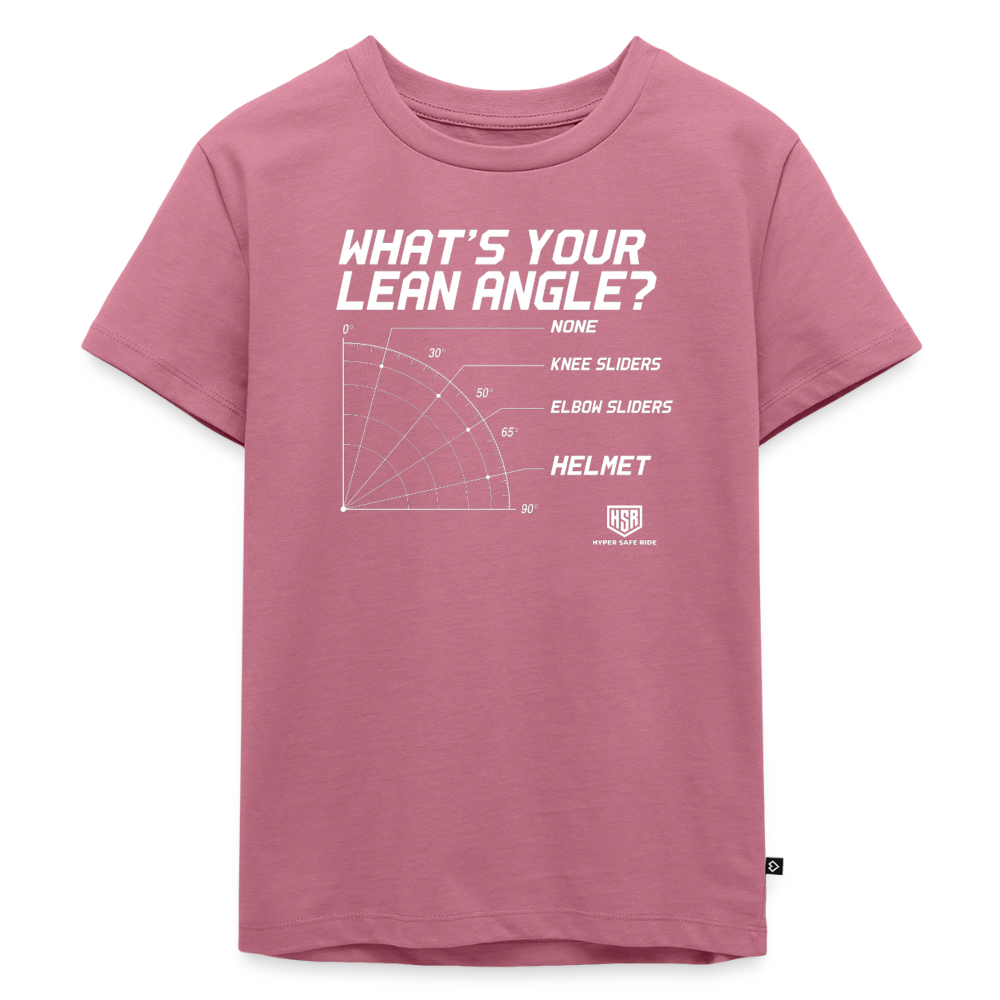 T-Shirt Enfant - What's Your Lean Angle - mauve
