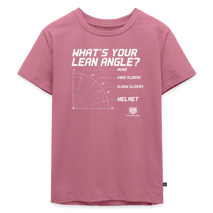 T-Shirt Enfant - What's Your Lean Angle - mauve