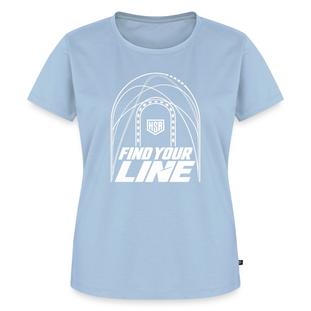 T-Shirt Femme - Find Your Line - bleu clair