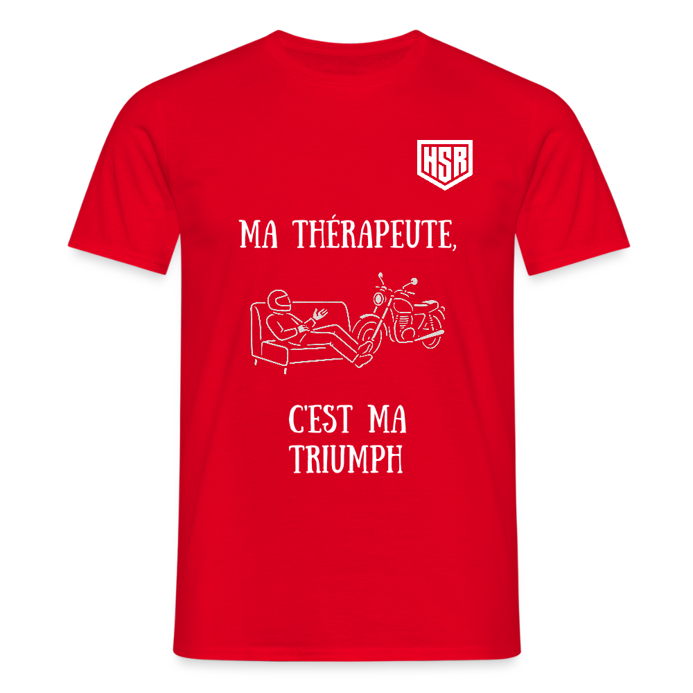 T-shirt Personnalisable - Ma Thérapeute - rouge