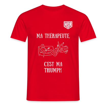 T-shirt Personnalisable - Ma Thérapeute - rouge