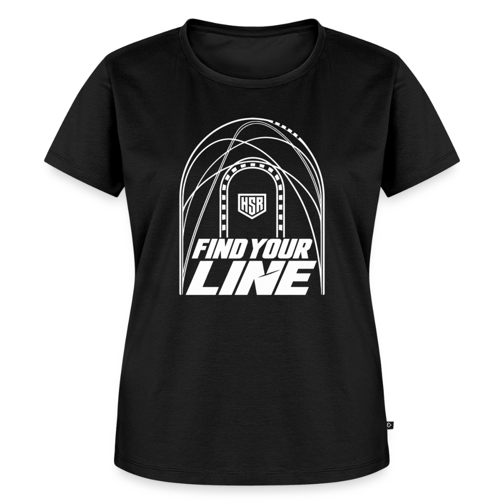 T-Shirt Femme - Find Your Line - noir