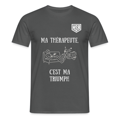 T-shirt Personnalisable - Ma Thérapeute - charbon
