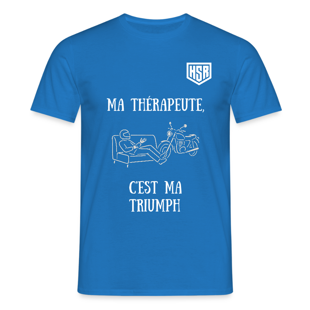 T-shirt Personnalisable - Ma Thérapeute - bleu royal