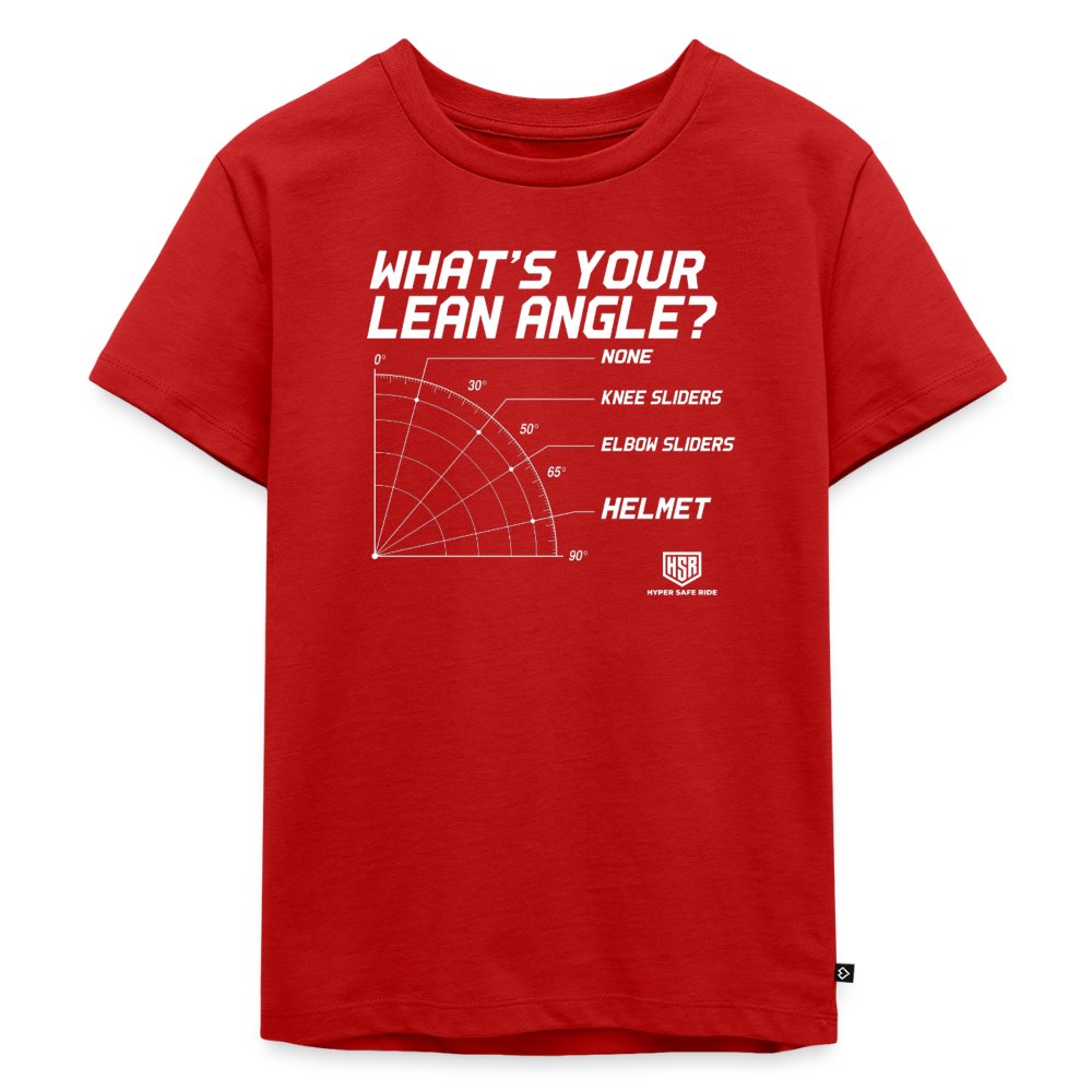 T-Shirt Enfant - What's Your Lean Angle - rouge