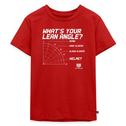 T-Shirt Enfant - What's Your Lean Angle - rouge