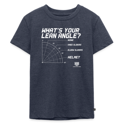 T-Shirt Enfant - What's Your Lean Angle - bleu jeans 