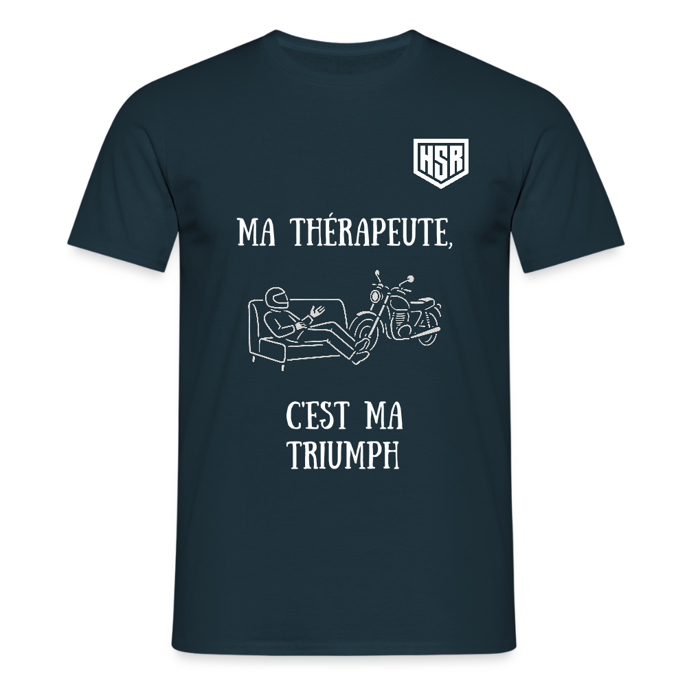 T-shirt Personnalisable - Ma Thérapeute - marine