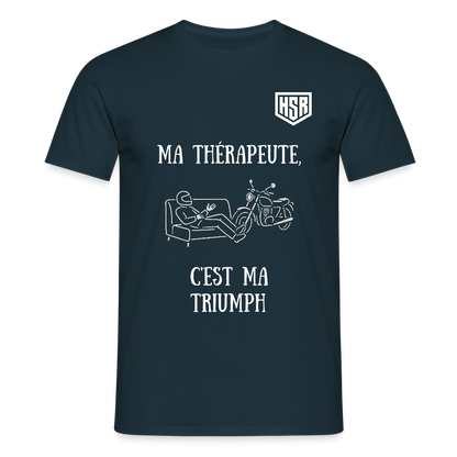 T-shirt Personnalisable - Ma Thérapeute - marine