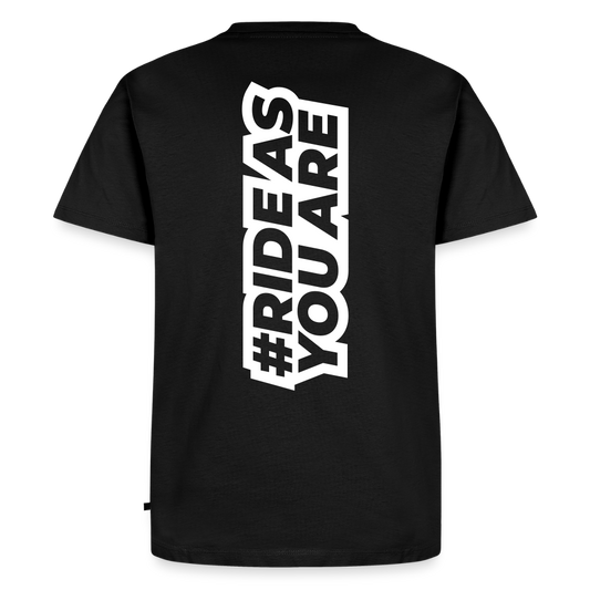 T-Shirt Homme - #RideAsYouAre (Back) - noir