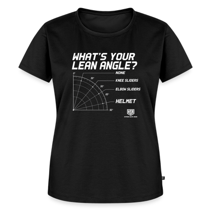 T-Shirt Femme - What's Your Lean Angle - noir