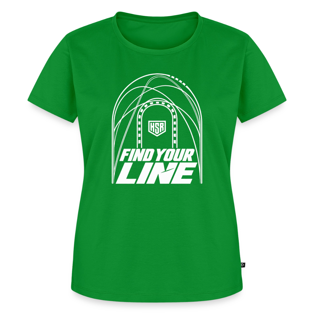 T-Shirt Femme - Find Your Line - vert