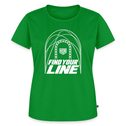 T-Shirt Femme - Find Your Line - vert