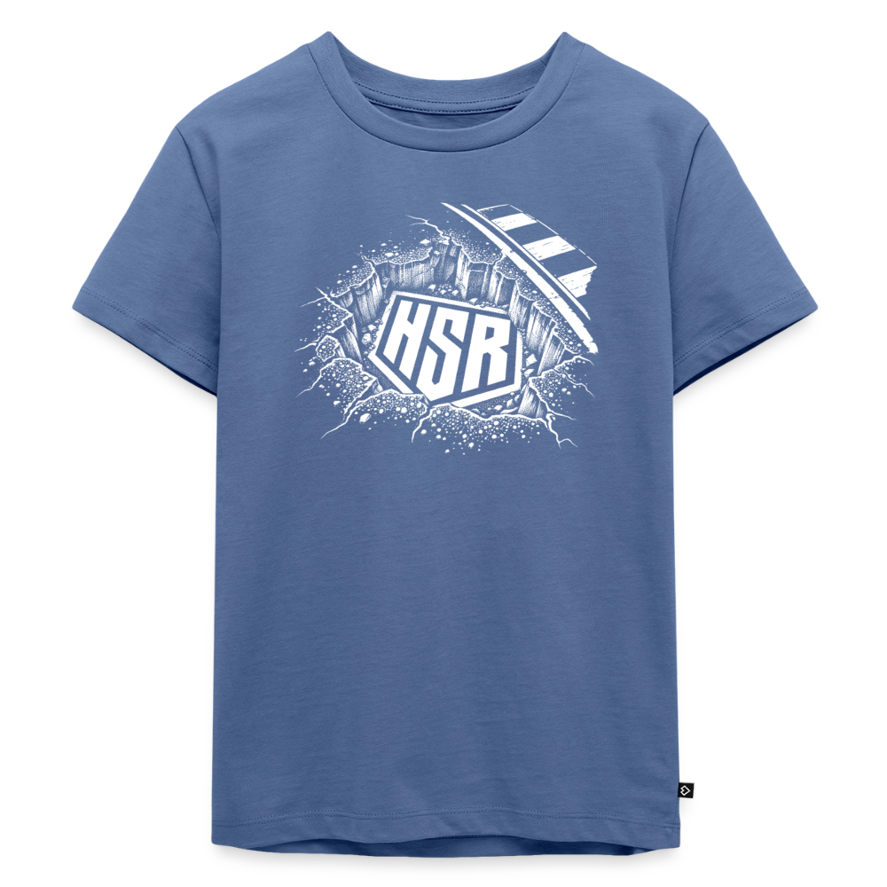 T-Shirt Enfant - Logo Ground - bleu pigeon