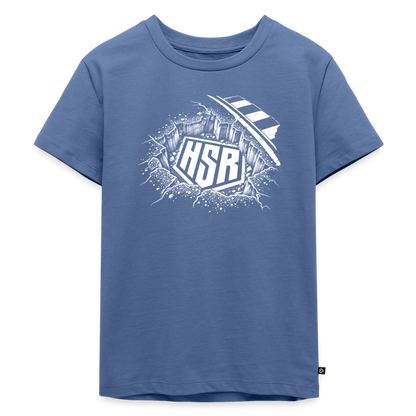 T-Shirt Enfant - Logo Ground - bleu pigeon