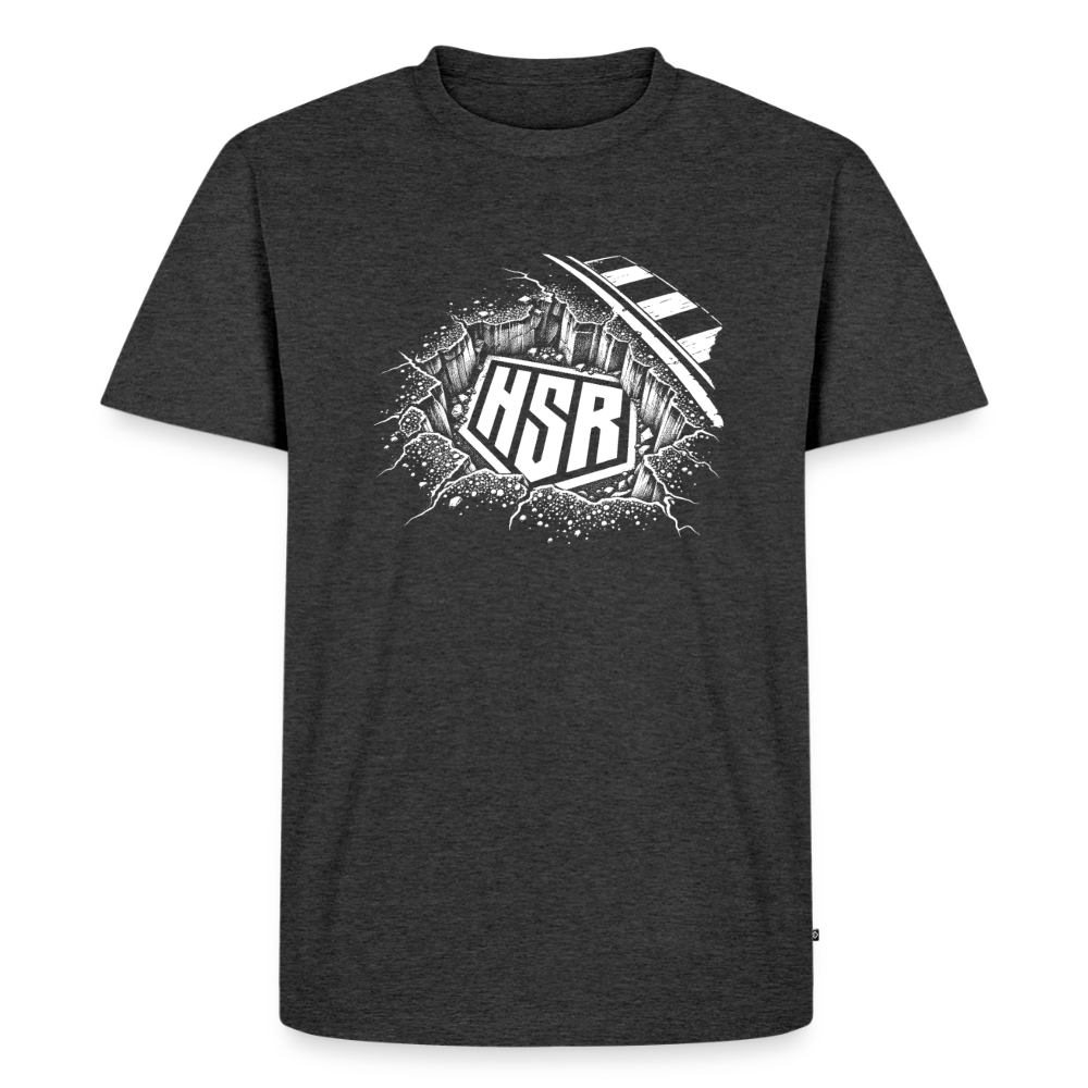 T-Shirt Homme - Logo Ground - anthracite chiné