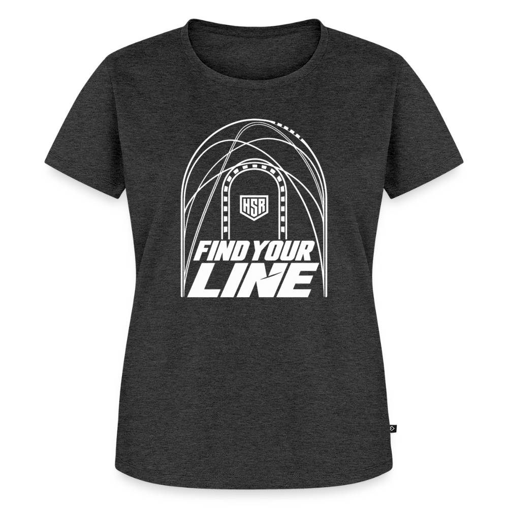 T-Shirt Femme - Find Your Line - anthracite chiné