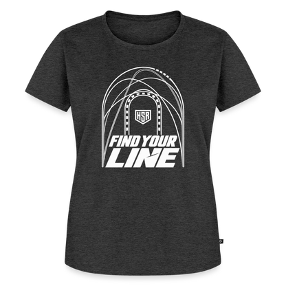 T-Shirt Femme - Find Your Line - anthracite chiné