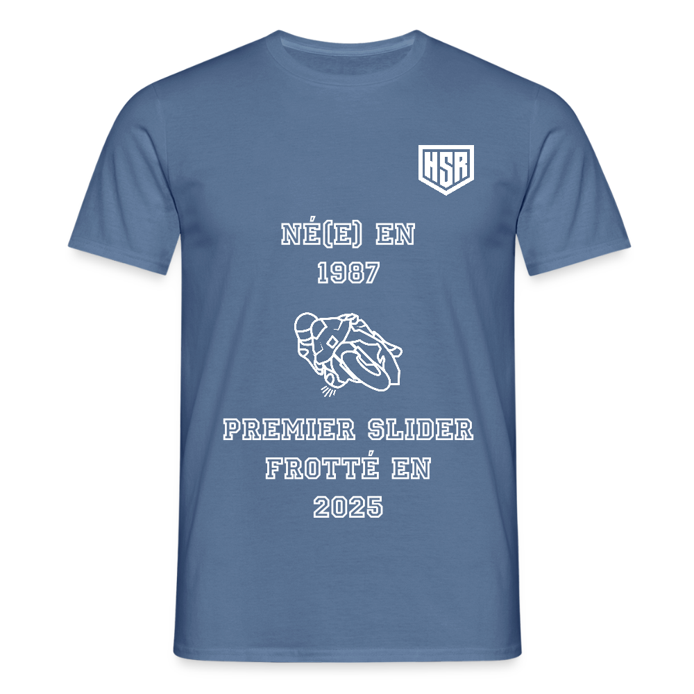 T-shirt Personnalisable - Premier Slider - bleu pigeon 