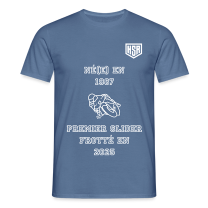 T-shirt Personnalisable - Premier Slider - bleu pigeon 