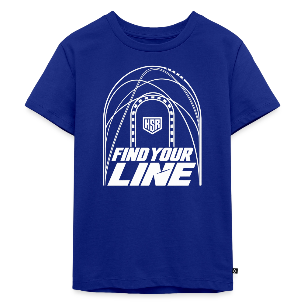 T-Shirt Enfant - Find Your Line - bleu roi