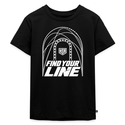 T-Shirt Enfant - Find Your Line - noir